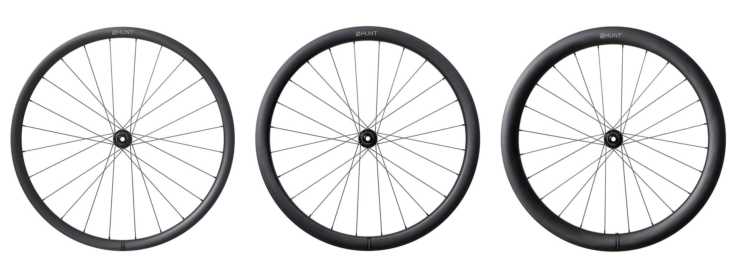 Ruedas de bicicleta de carretera aerodinámicas asequibles más vendidas Hunt Carbon Disc 2024, versión mejorada