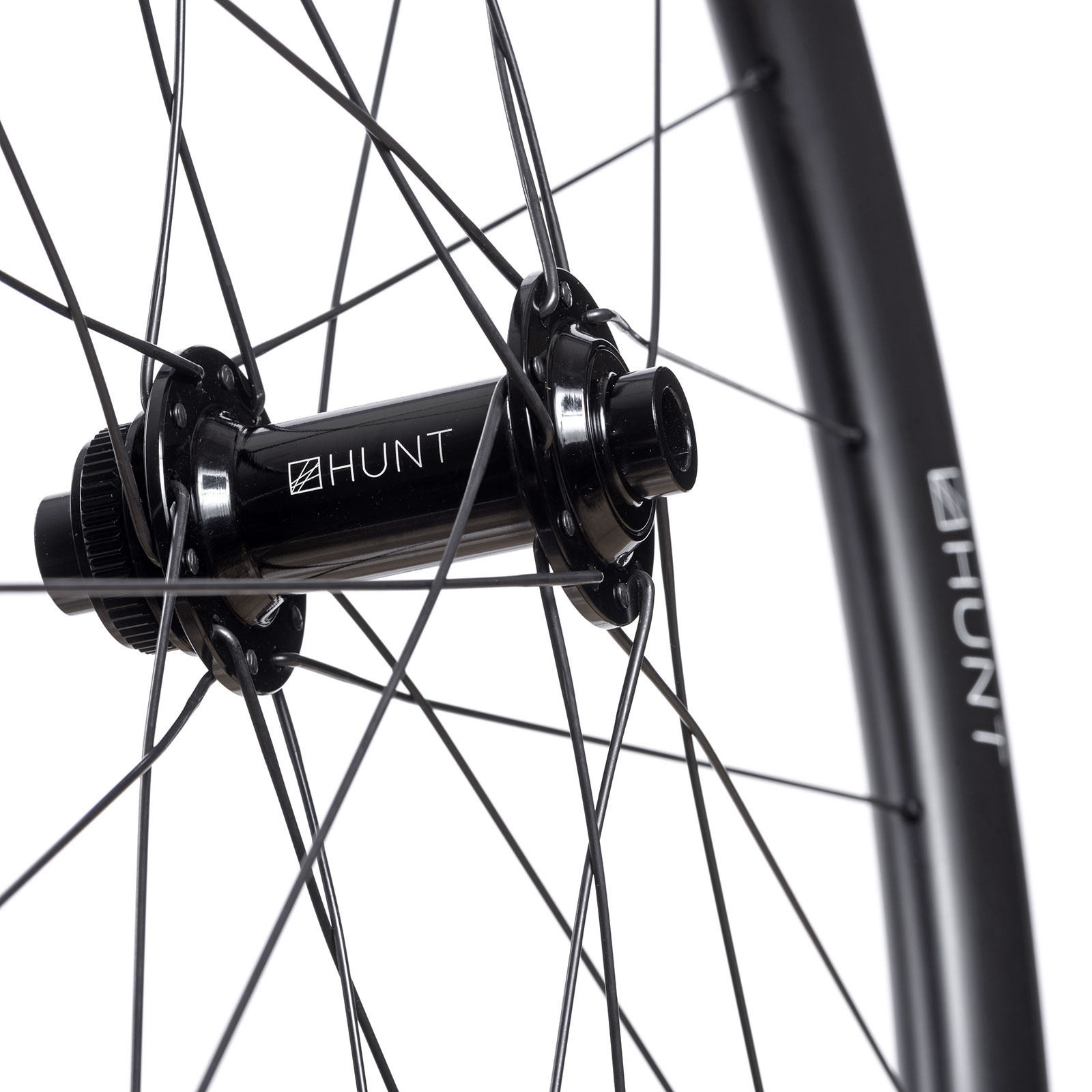 Ruedas de bicicleta de carretera aerodinámicas asequibles más vendidas Hunt Carbon Disc 2024 mejoradas, buje delantero